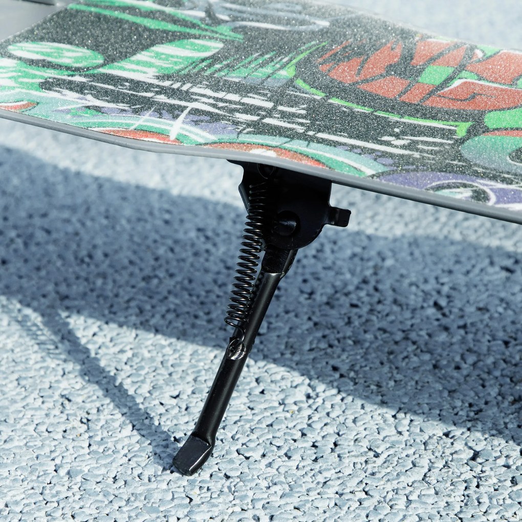 Hulajnoga AIYAPLAY, regulowana wysokość, hamulec tylny, składana, obciążenie do 100 kg, Zielona