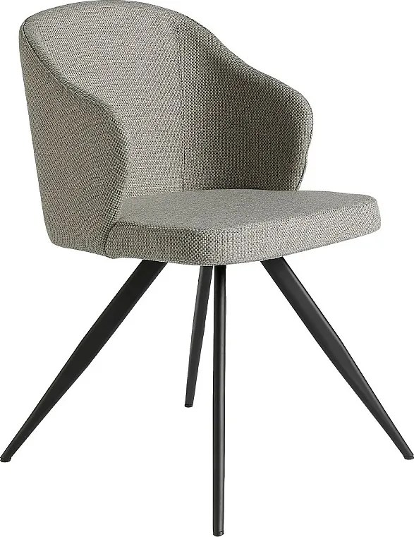 Szare krzesło z tkaniny 4057 ANGEL CERDA