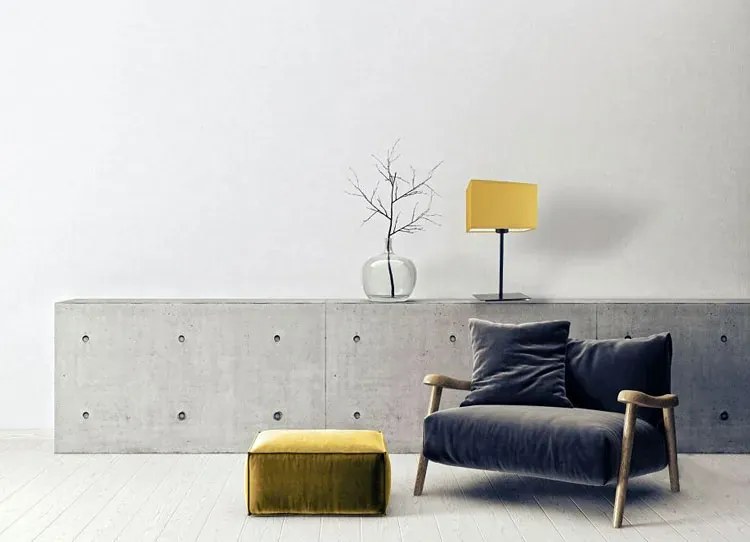 Geometryczna lampka nocna na srebrnym stelażu - T9-D65