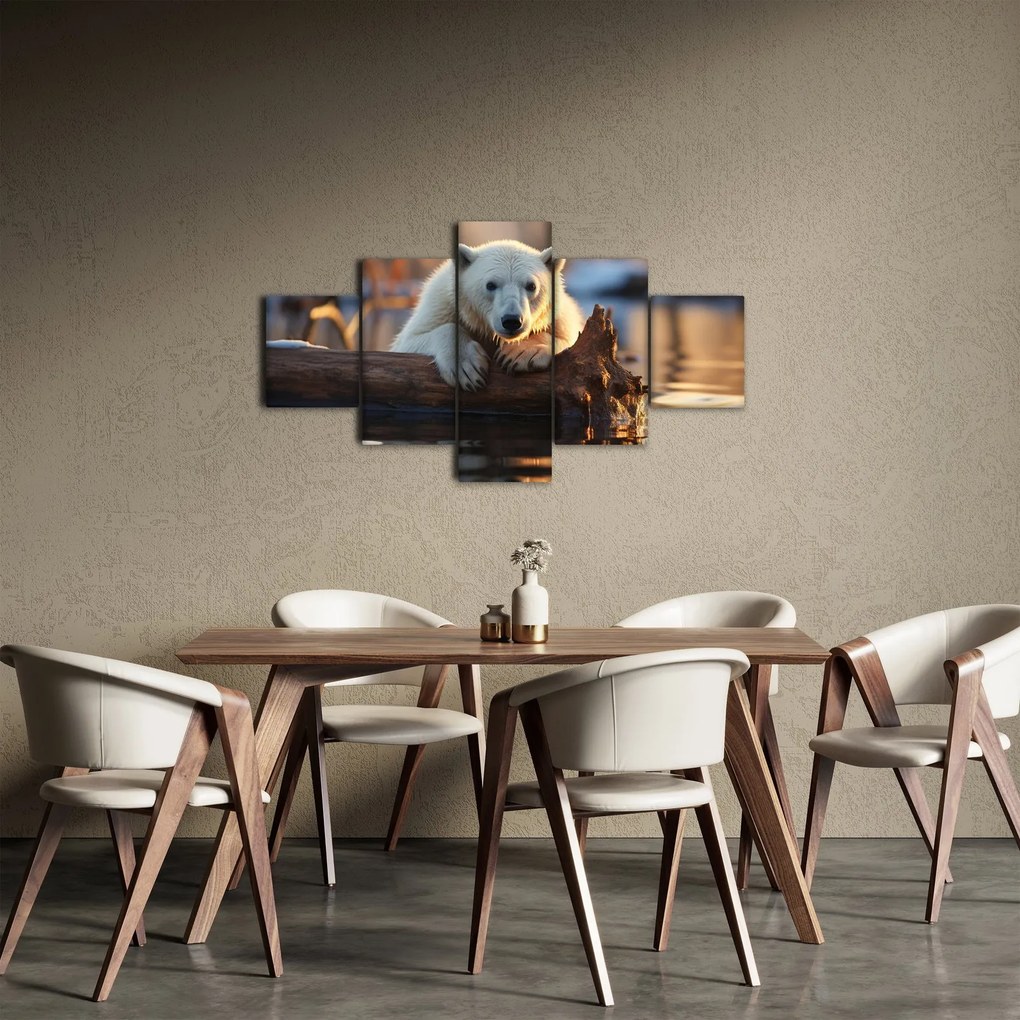 Obraz - Niedźwiedź polarny (125x70 cm)