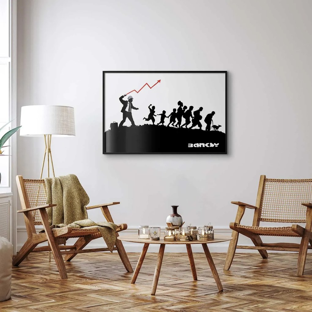 Plakat Wyścig 42x29,7 cm z ramą czarną bez marginesu ARTGEIST B
