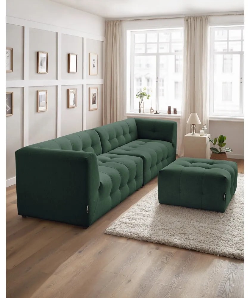 Ciemnozielona sofa 324 cm Kleber – Bobochic Paris