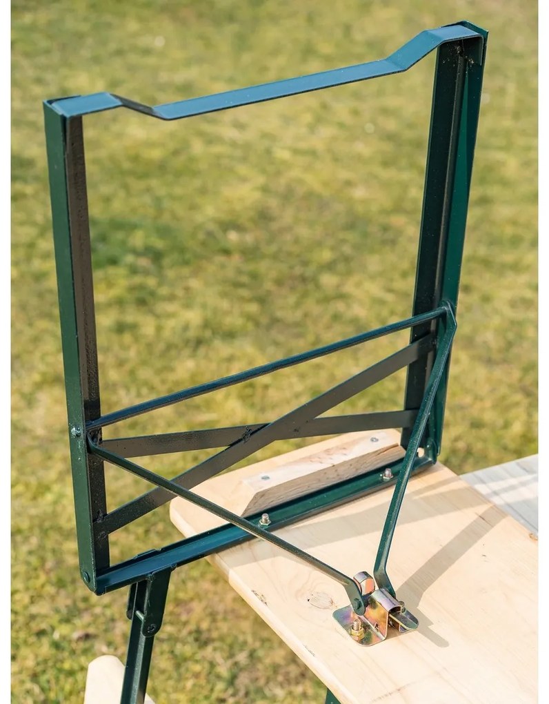 Happy Green Zestaw ogrodowy z oparciem 75 x 60 x 115 cm, jasnobrązowy