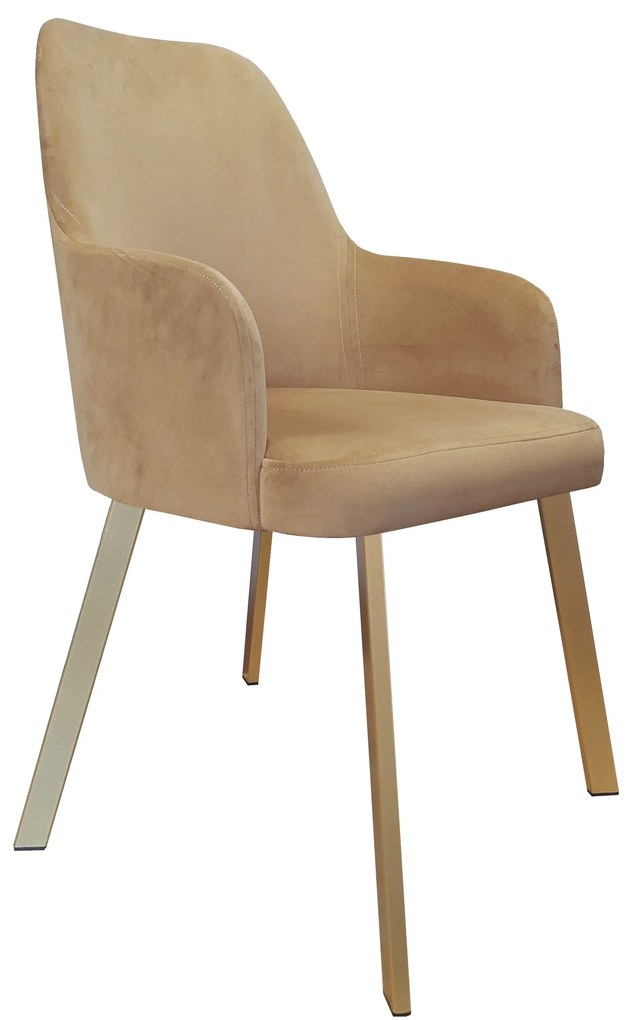 Krzesło WESTA tkanina Welur noga metalowa