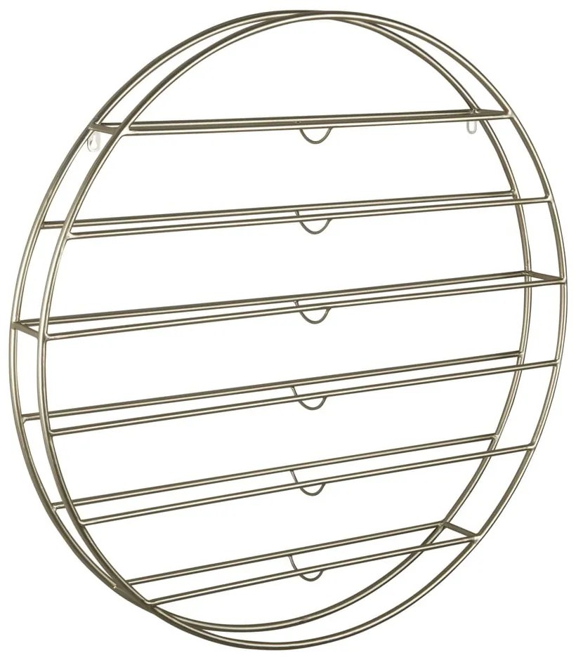 Wiszący metalowy regał na wino w kolorze złota liczba butelek 12 80x80x9 cm Redondo – PT LIVING