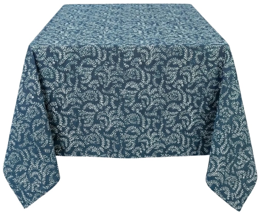 Obrus na stół prostokątny, 240 x 140 cm, w roślinny wzór