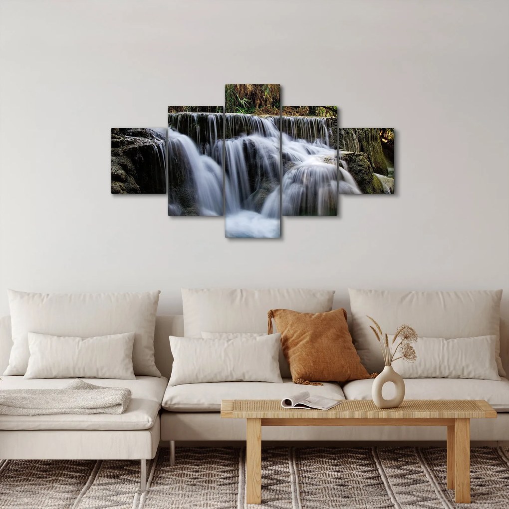 Obraz - Kaskady wodospadów (125x70 cm)