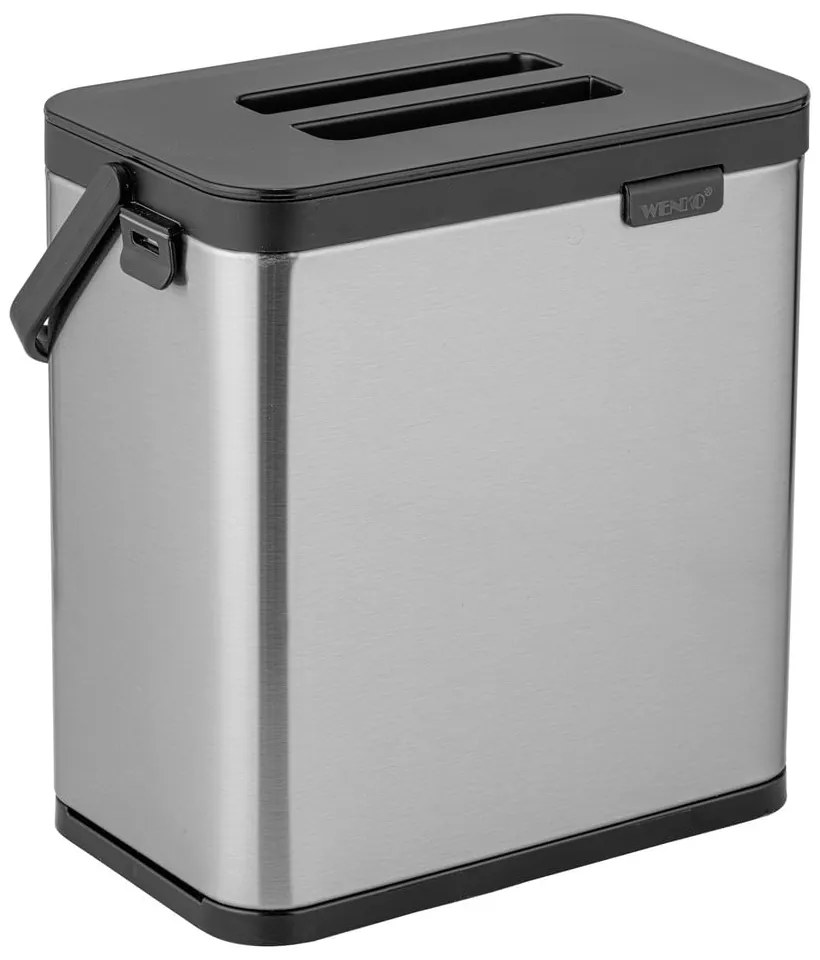 Pojemnik na odpadki organiczne w kolorze matowego srebra 3 l Colin – Wenko