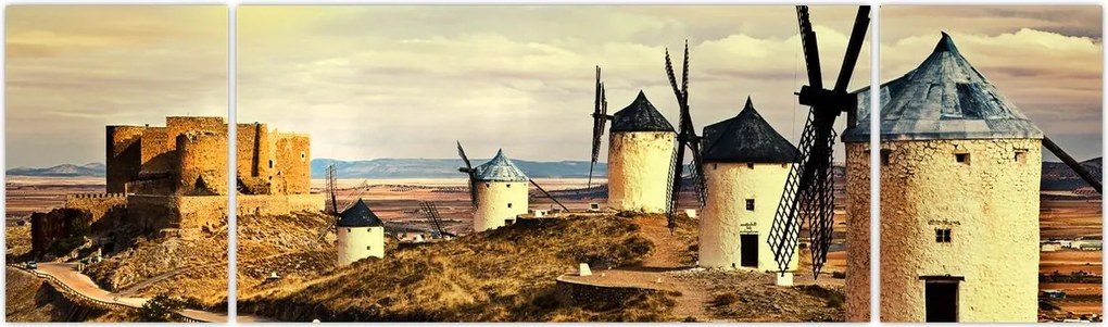 Obraz - Wiatraki (170x50 cm)