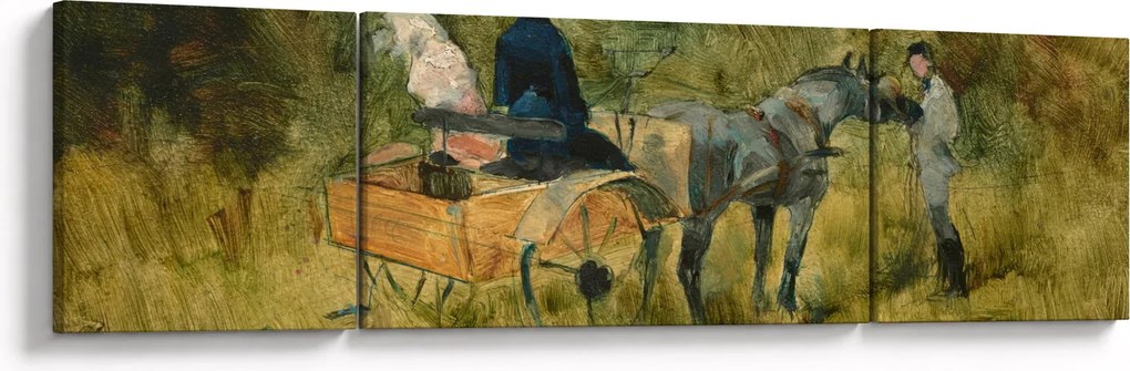Obraz - Henri de Toulouse-Lautrec, The Trap, reprodukcje (170x50 cm)