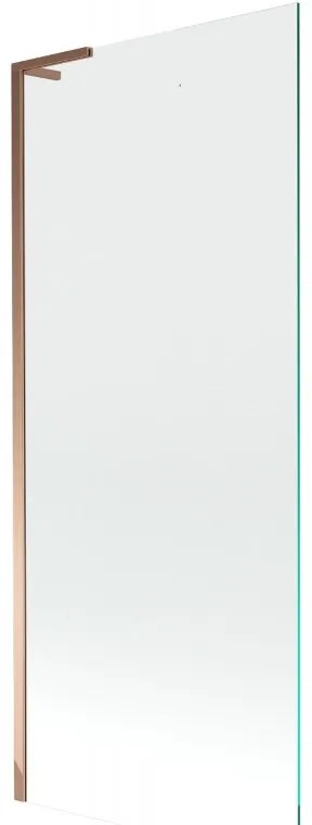Mexen Next L parawan nawannowy 1-skrzydłowy 80 x 150 cm, transparent, różowe złoto - 895-080-000-03-00-60