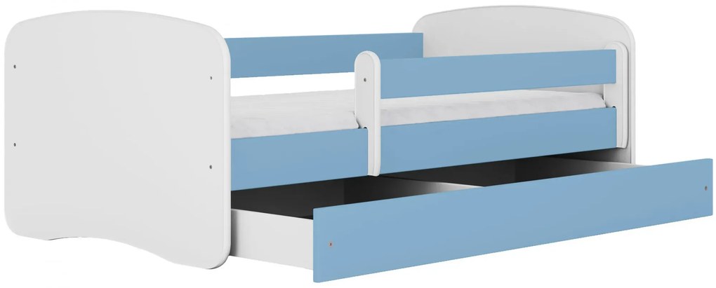 Łóżko dla chłopca z materacem Rostok 2X 70x140 - niebieskie