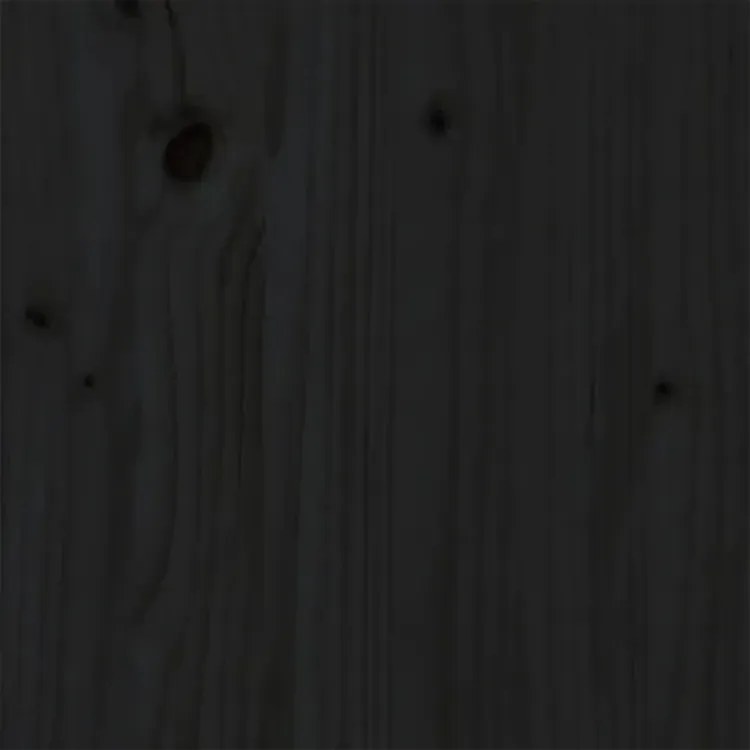 Czarne drewniane rozsuwane łóżko 2x(80x200) cm C2-W91