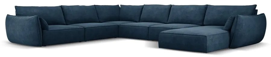 Ciemnoniebieski narożnik (lewostronny) Vanda – Mazzini Sofas