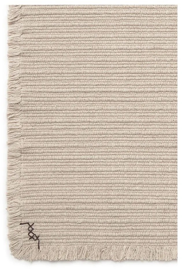 Kremowy bawełniany dywan tkany ręcznie 170x240 cm Handloom – Lorena Canals