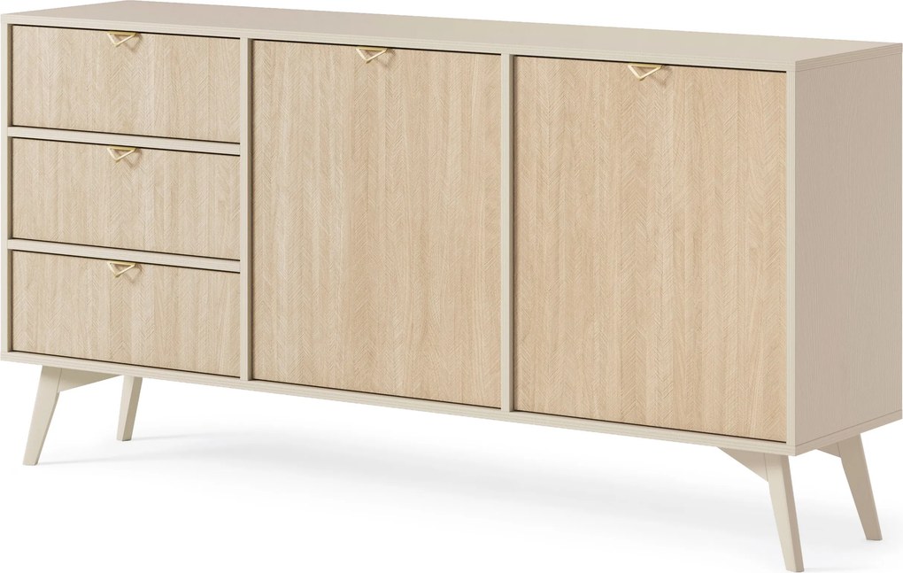 Komoda FORESTA 158 cm do Salonu Sypialni Odcienie beżu