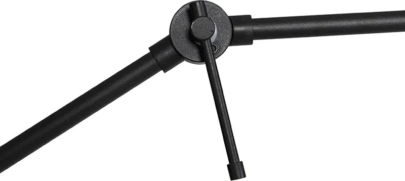 Nowoczesna lampa podłogowa czarna regulowana - Editor