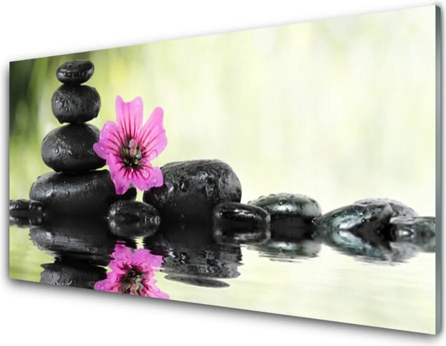 Panel Szklany Dekoracyjny Kwiat w Rozkwicie