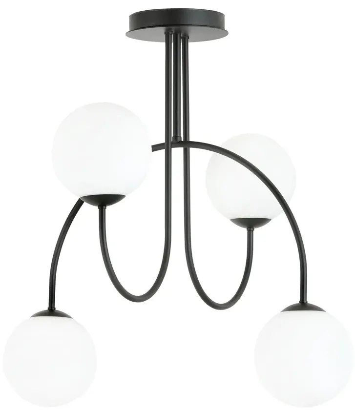 Nowoczesna lampa sufitowa z mlecznymi kloszami - D115-Hurgen