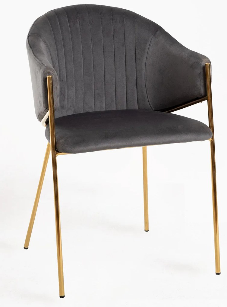 Eleganckie aksamitne krzeso