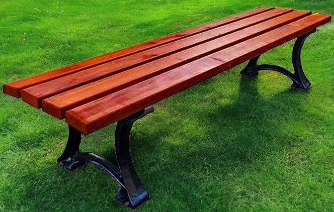 Ławka ogrodowa bez oparcia 150cm 7 kolorów P6-M25
