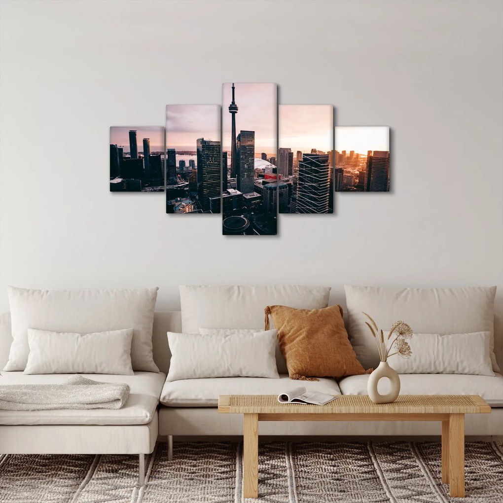 Obraz - Widok na centrum miasta (125x70 cm)