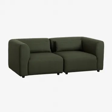 Sofa Modułowy 2-częściowy Fogler Tkanina Baranek Boucle Żółty Curri - Sklum