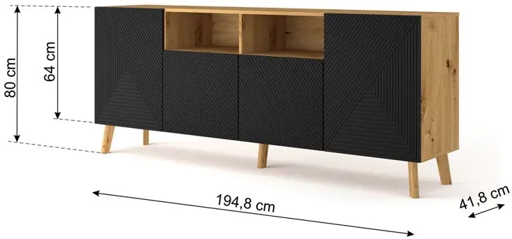 Długa komoda do salonu B1-L51