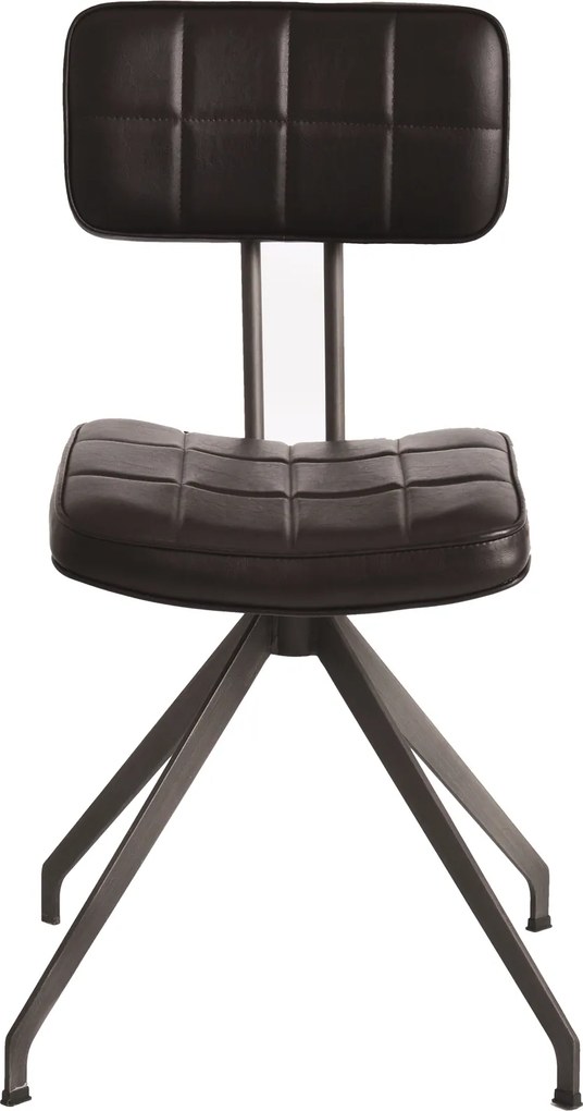 Designerskie krzesło pikowane z ekoskóry Ashton D03
