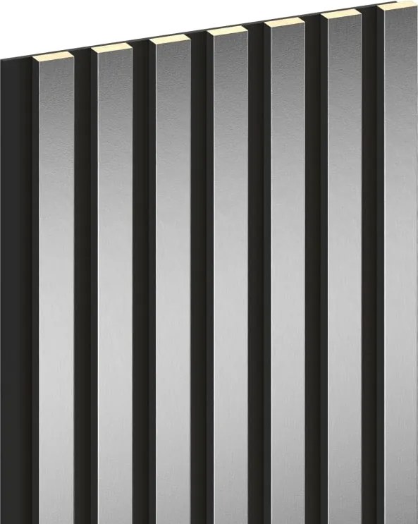 Mexen Lam-B lamele ścienne 275 x 31,5 cm, płyta HDF 4 mm, Srebrny - S100-275317-2812-056