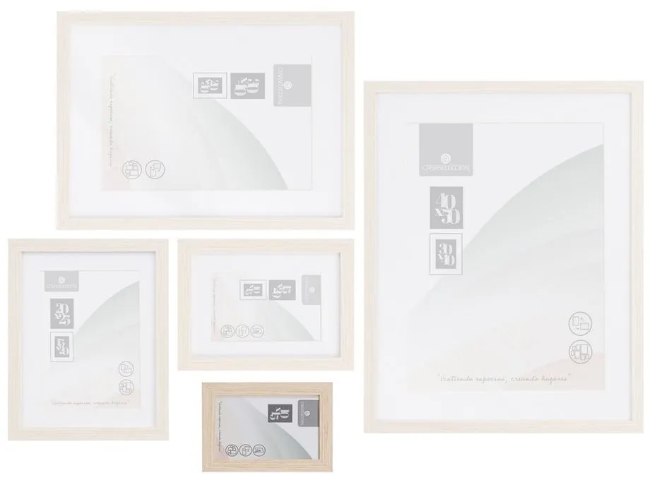 Ramka stojąca/ścienna w naturalnym kolorze 12,5x17,5 cm Sencillo – Casa Selección