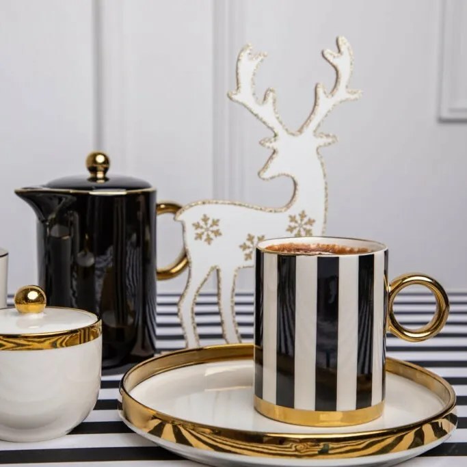 Altom Porcelanowy talerz deserowy Palazzo 21 cm, biały