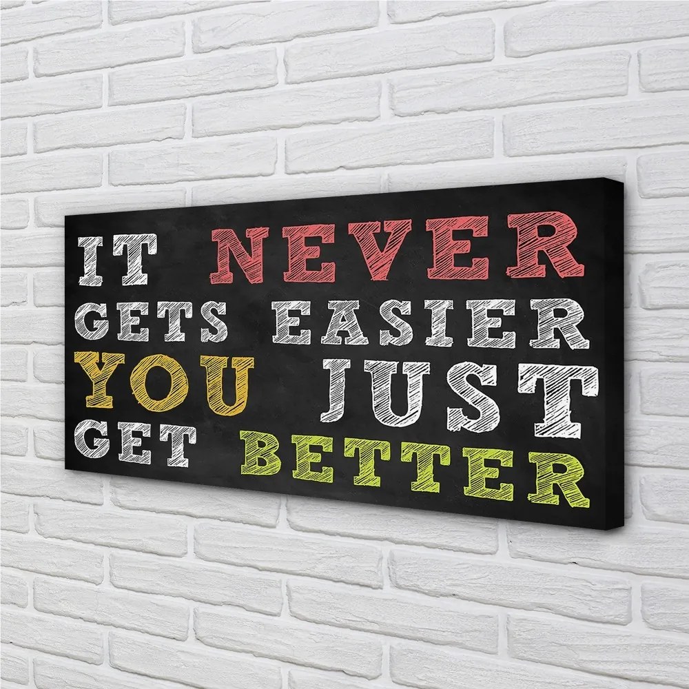 Zdjęcie na płótnie Kolorowy Napis Motywacyjny