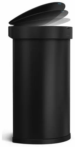 Simplehuman Półokrągły kosz bezdotykowy 45 l,czarny