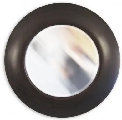 Lustro w brązowej, okrągłej ramie , średnica 79cm