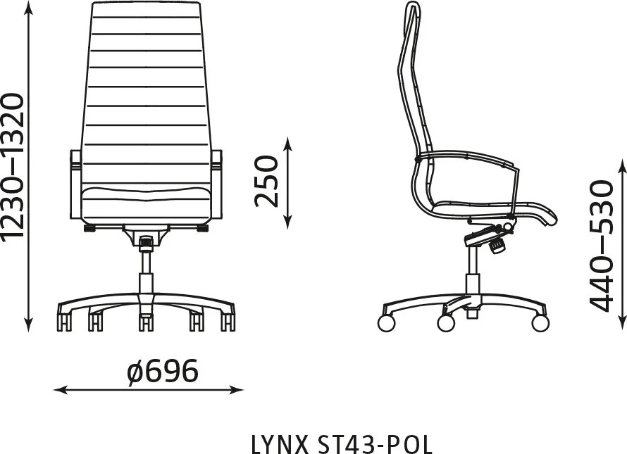 Fotel gabinetowy Lynx ST43