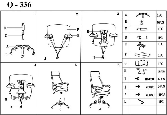 FOTEL OBROTOWY Q-336 SZARY SIGNAL