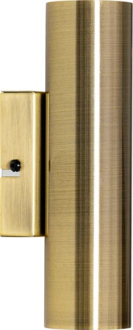 Nowoczesna lampa ścienna brązowa 2-światłowa - Jeana