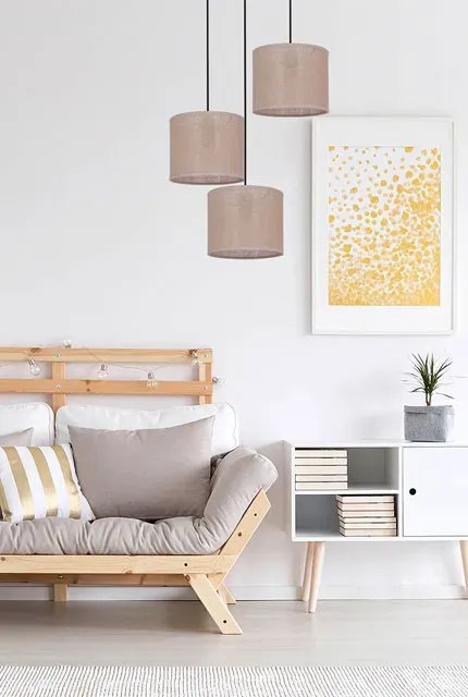 Regulowana lampa wisząca z 3 abażurami - S954-Dantino