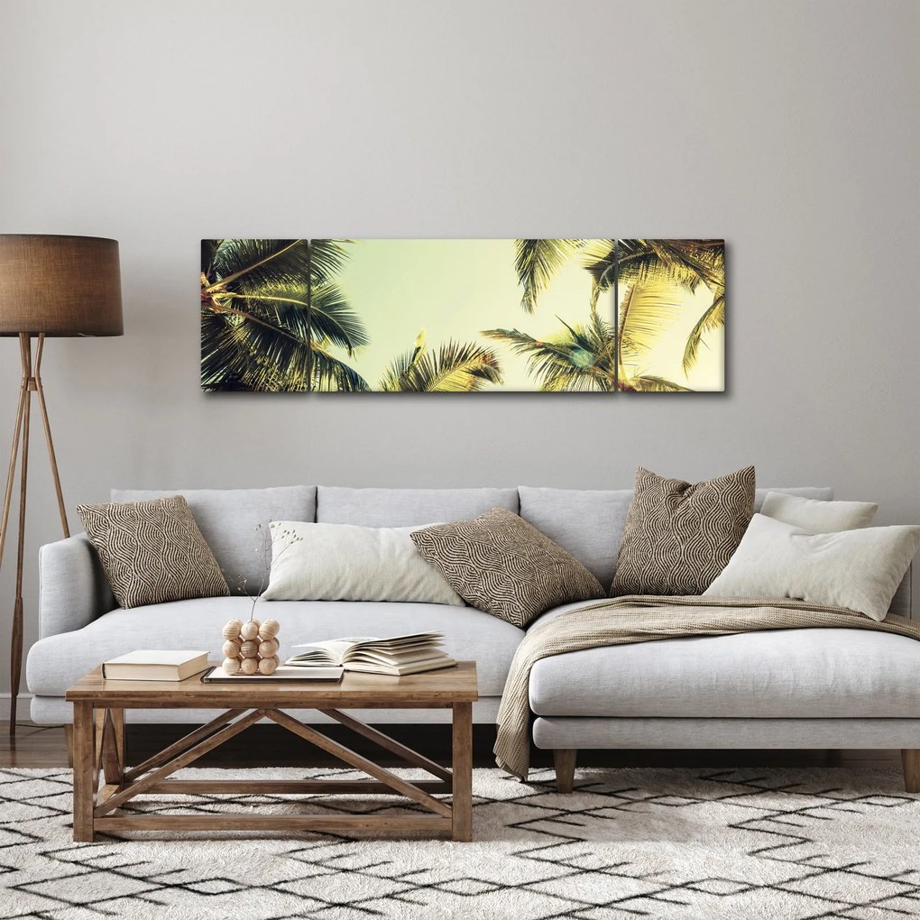 Obraz z palmami kokosowymi (170x50 cm)