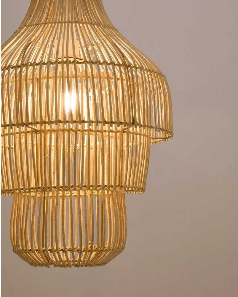 Rattanowy abażur w naturalnym kolorze ø 38 cm Janoa – Kave Home