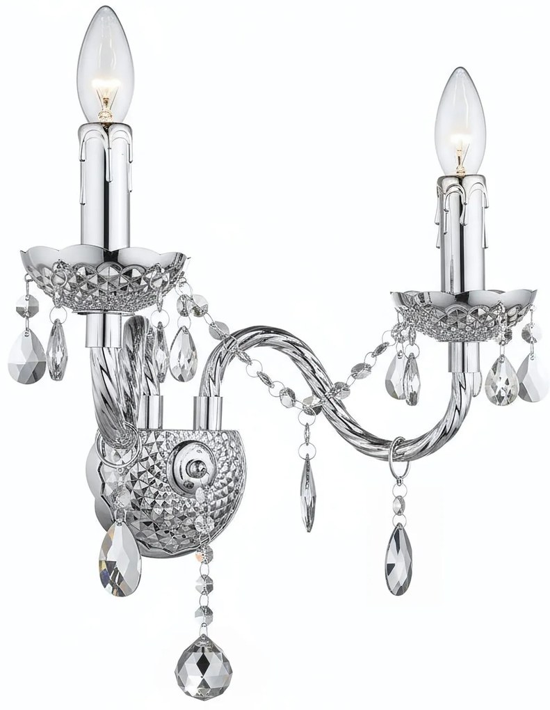 KINKIET ŚCIENNY EBT019-2W Chrom