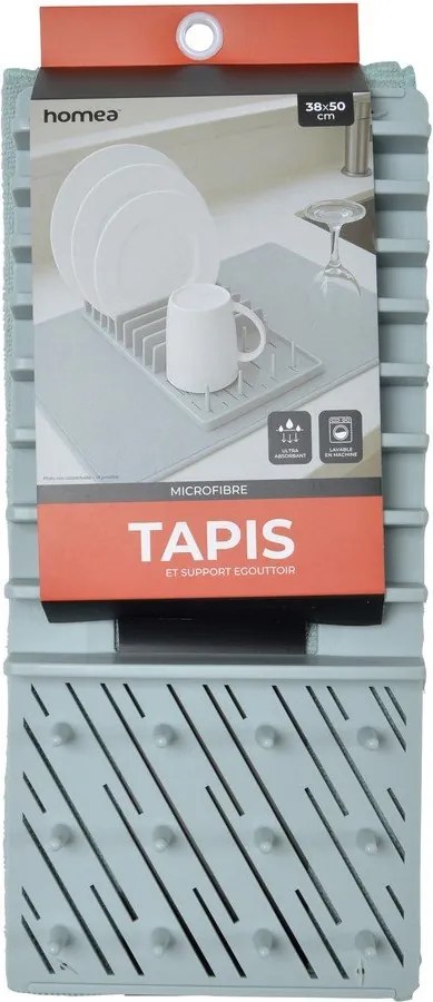 Jasnoniebieska plastikowa podkładka do naczyń 50x38 cm – Homéa