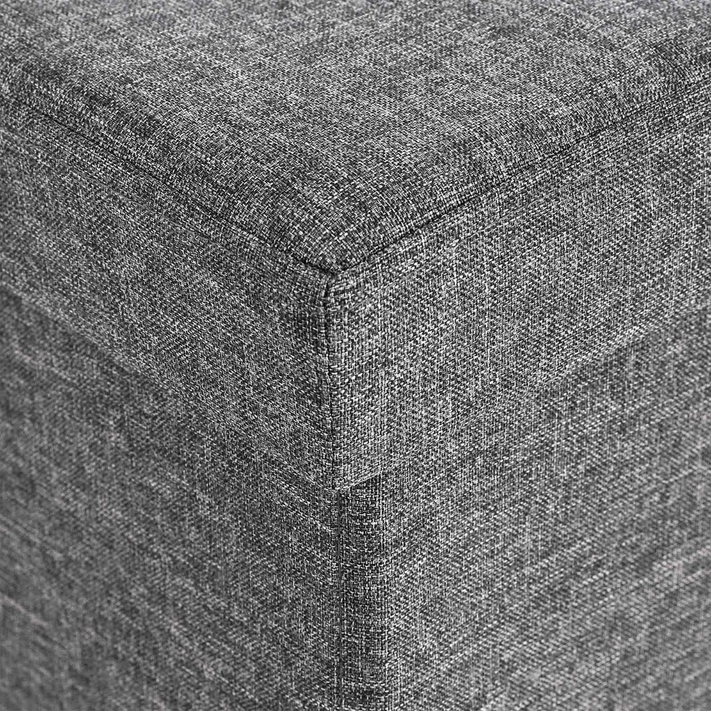 Stołek z uchylną pokrywą OTTOMAN 110x38 cm, ciemnoszary
