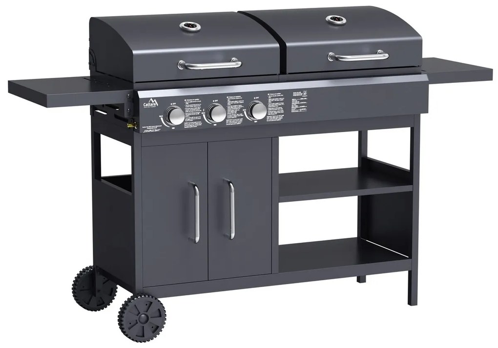Cattara 13042 Grill kombinowany 2w1 Couple, 159 x 102 x 49 cm