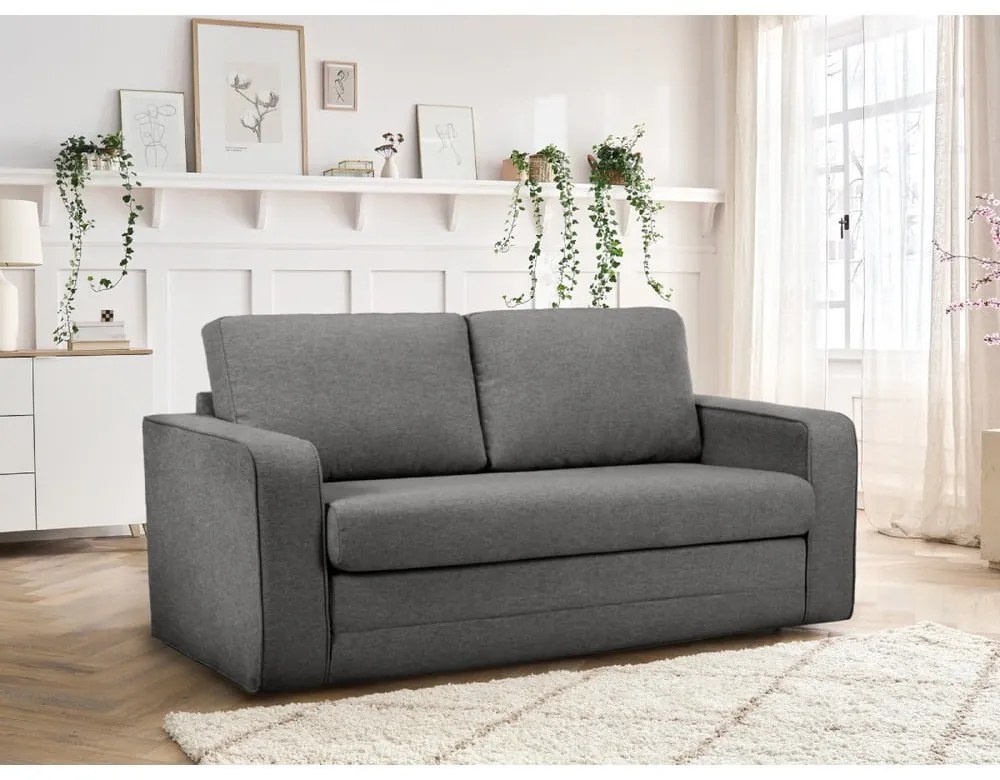 Szara rozkładana sofa 160 cm Come – Bobochic Paris