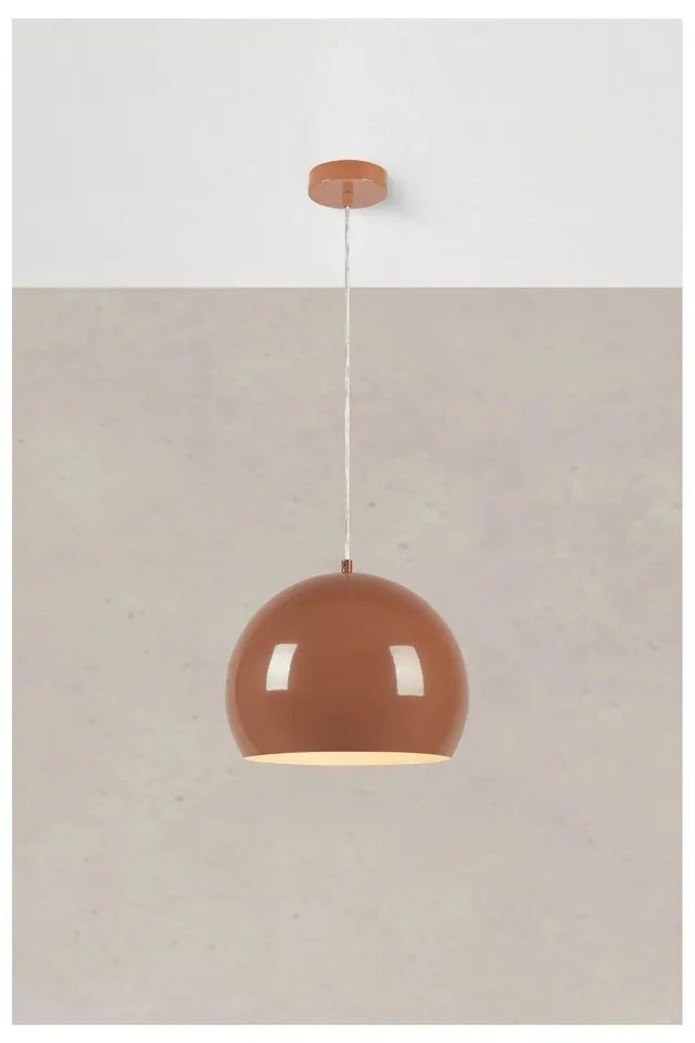 Brązowa lampa wisząca z metalowym kloszem ø 28 cm Pop – Markslöjd