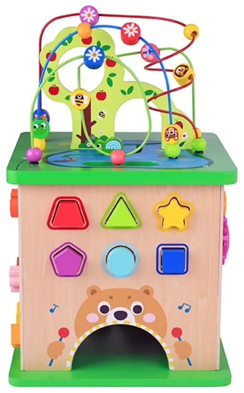 Tooky toy kostka edukacyjna sorter labirynt przeplatanka zwierzątka