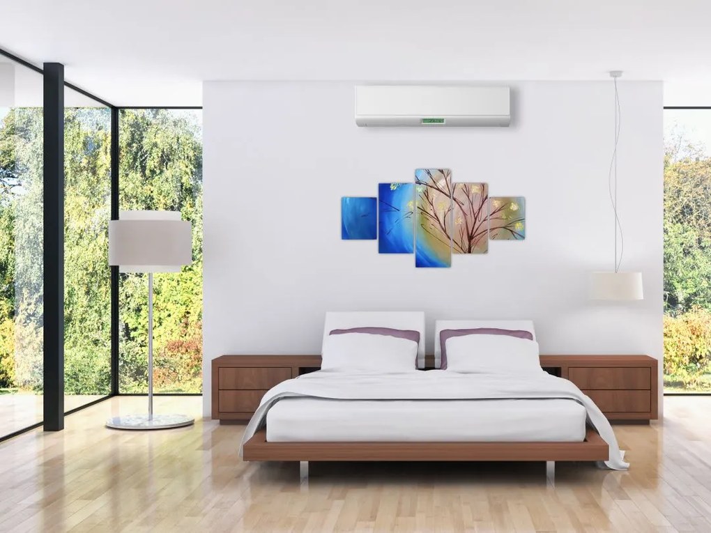 Obraz - Drzewo zakrywające słońce (125x70 cm)