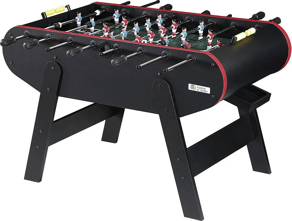 Stolik piłkarski - 140 x 74 x 86 cm - czarny